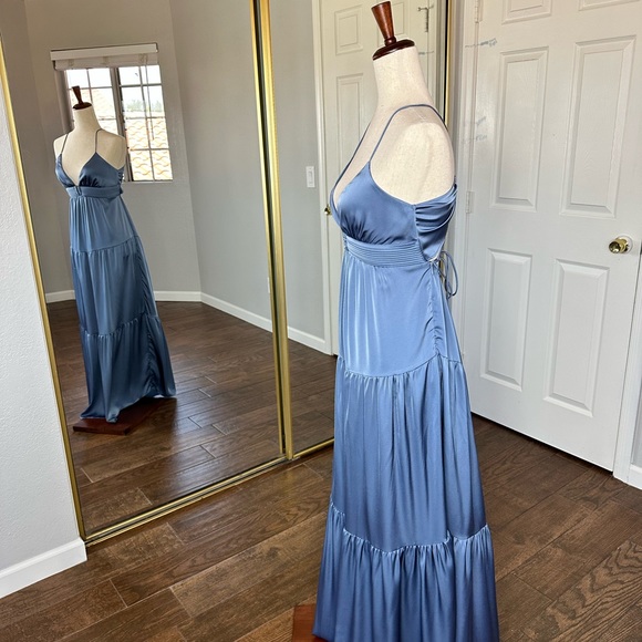 Maxi dress in slate blue by Edit by Nine available in S/M/L - Picture 6 of 6